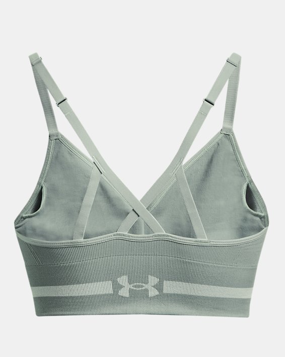 Women's UA Seamless Low Long Sports Bra in Gray image number 11